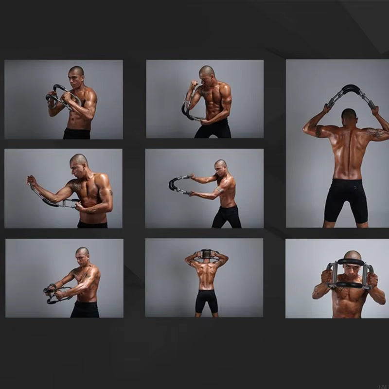 92ME Twisters Arm Trainer Arm Exerciser Homes Workout Equipment for Upper Body Strength Training with Adjustable Resistance