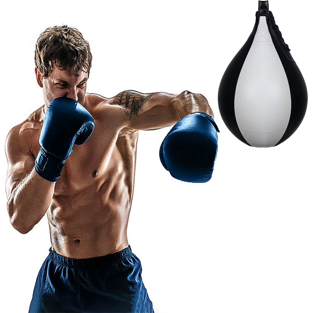 Boxing Speed Ball Hanging Punching Bag PU Leather Boxing Reflex Ball Stress Relief Boxing Striking Bag for Muay Thai Training
