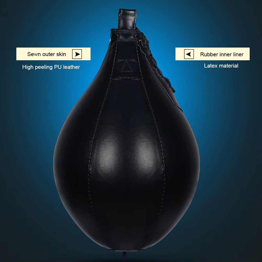 Boxing Speed Ball Hanging Punching Bag PU Leather Boxing Reflex Ball Stress Relief Boxing Striking Bag for Muay Thai Training