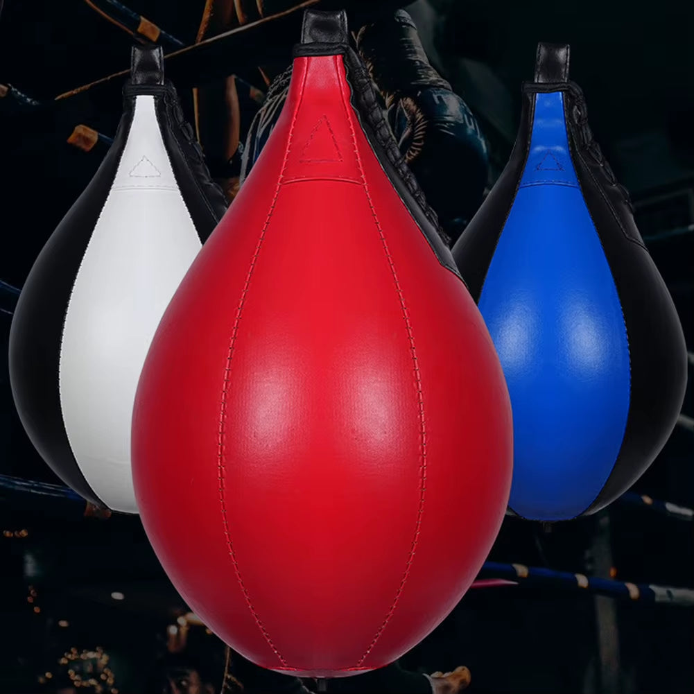 Boxing Speed Ball Hanging Punching Bag PU Leather Boxing Reflex Ball Stress Relief Boxing Striking Bag for Muay Thai Training